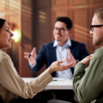 Legal Counselor Mediates Heated Divorce Dispute Between Angry Latino Couple