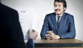 Man lying in a job interview