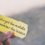 Inspirational quotes on piece of paper