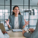 SEC committee recommendations regarding retail investor access to PFs Shot of group of business persons in business meeting. Three entrepreneurs on meeting in board room. Corporate business team on meeting in modern office. Female manager discussing new project with her colleagues. Company owner on a meeting with two of her employees in her office.