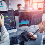 Business team investment trading do this deal on a stock exchange. People working in the office.