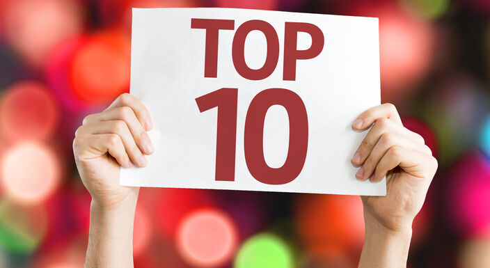 Top 10 card with colorful background