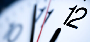 "Clock showing five to twelve. Last minute,stress concept."