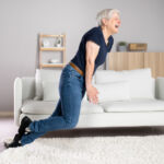 Woman Carpet Stumble Accident And Falldown In House