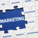 Business marketing solution jigsaw puzzle