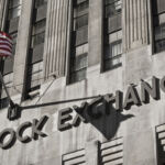 Stock market in Manhattan by Wall Street