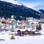Retail education ‘essential,’ Davos paper argues Idyllic mountain town of Davos in Swiss Alps panoramic view from ski slope, Graubunden region of Switzerland