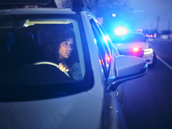 Nightime Police Traffic Stop Getty