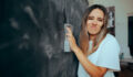 Professor suffering from an occupational disease due to chalk particles inhalation