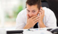 businessman taking a private call during working hour
