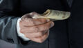 Businessman payment with euro cash as a Economy Business currency Euro Banknotes exchange currency image