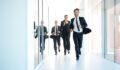 business people running